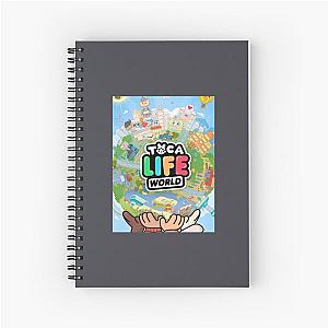 Toca boca life kids happy    Spiral Notebook