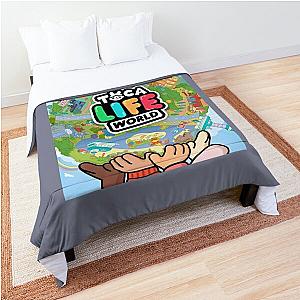 Toca boca life kids happy    Comforter