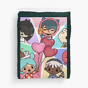 Toca Squad - toca boca Kids Sticker Duvet Cover