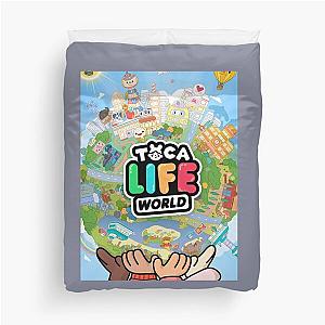 Toca boca life kids happy    Duvet Cover