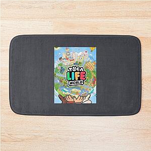 Toca boca life kids happy    Bath Mat