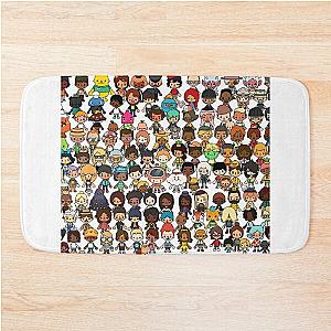 toca boca pattern  Bath Mat