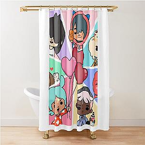 Toca Squad - toca boca Kids Shower Curtain