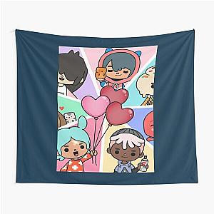 Toca Squad - toca boca Kids Sticker Tapestry