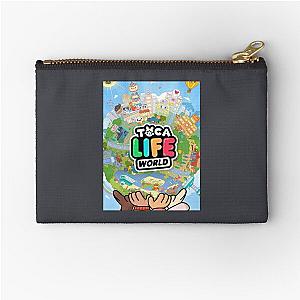 Toca boca life kids happy    Zipper Pouch