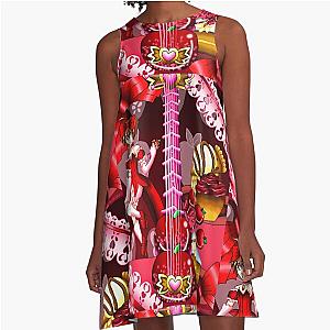 Tokyo Mew Mew Guitar 7 - Mew Ringo A-Line Dress