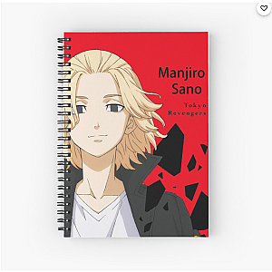 Tokyo Revengers Merch Notebook: Sano Manjiro Red Notebook