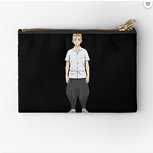 Tokyo Revengers Merch Zipper Pouch: Takemichi Black Zipper Wallet