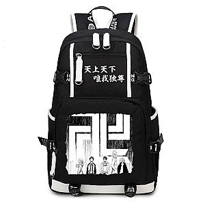 Tokyo Revengers Merch Backpack: Canvas Swastika Logo Backpack