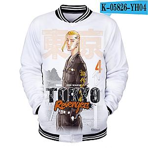 Tokyo Revengers Merch Baseball Jacket: 3D Baseball Jacket Draken