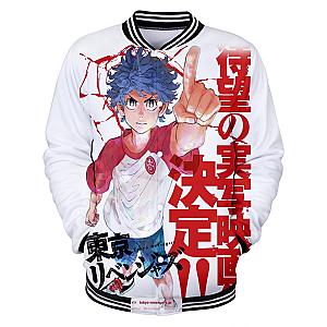 Tokyo Revengers Merch Baseball Jacket: 3D Baseball Jacket Souta Kawata