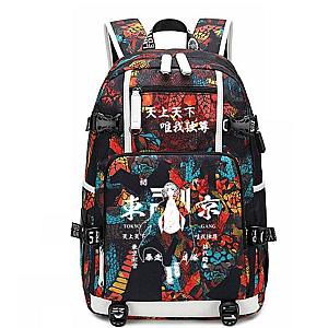 Tokyo Revengers Merch Backpack: 3D Colorful Backpack Mikey