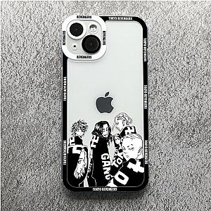 Tokyo Revengers Cases - Tokyo Revengers Tokyo Gang in Black and White Phone Case Transparent Cover