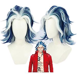 Tokyo Revengers Cosplay - Shiba Taijyu Cosplay Wig Mixed Blue Short Heat Resistant Hair Wig Cap