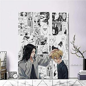 Tokyo Revengers Anime Poster - Baji and Chifuyu Canvas Painting Wall Art Posters