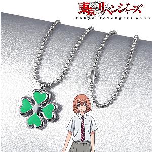 Tokyo Revengers Necklace - Hinata Tachibana Four Leaf Clover Pendant Necklace