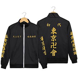 Amine Tokyo Revengers Jackets - Casual Tracksuit Costume Black Jacket