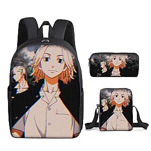 Anime Tokyo Revengers Anime Backpack Shoulder Bag Pencil Case Set