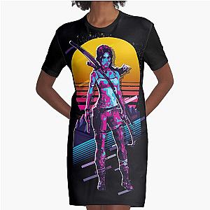 Tomb Raider - Lara Croft *80s Retro* Graphic T-Shirt Dress