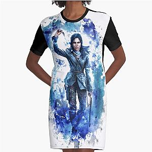 Tomb Raider Painting Graphic T-Shirt Dress