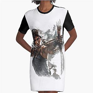 Tomb Raider Painting Graphic T-Shirt Dress