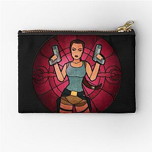 Stained Glass Tomb Raider Zipper Pouch