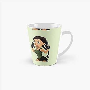 Cartoon Tomb Raider Lara Croft Angelina Jolie in military green  Tall Mug