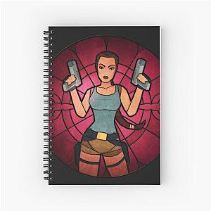 Stained Glass Tomb Raider Spiral Notebook