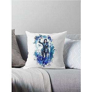 Tomb Raider Painting Throw Pillow