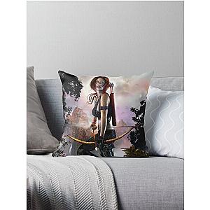 of Tomb raider Throw Pillow