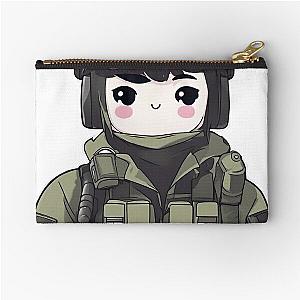 Anime Soldier Cute Six Siege Style Kawaii Zipper Pouch