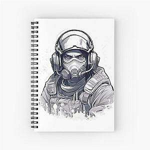 Six Siege Woman Fighter Spiral Notebook