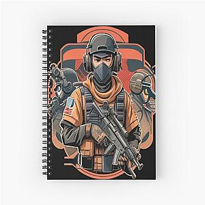 Retro Six Siege Spiral Notebook