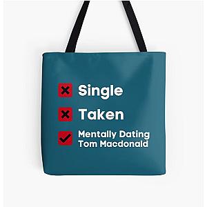 of Tom Macdonald - Relationship         All Over Print Tote Bag