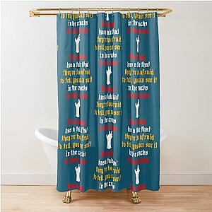 Tom Macdonald - Castles lyrics art Premium Shower Curtain