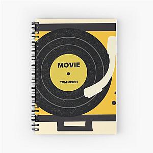 Illustration Vinile Movie by Tom Misch Spiral Notebook