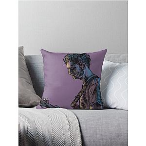 Tom Misch Guitar Portrait Throw Pillow