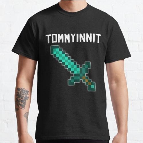 TommyInnit T-Shirts – Tommyinnit Sword Art Classic T-Shirt