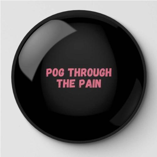 TommyInnit Pins - Pog Through The Pain Black Pink Pin