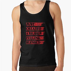 TommyInnit Tank Tops - Just Created a Religion Feeling Blessed | Tommyinnit V3 Tank Top RB2805