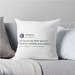 TommyInnit Pillows - TommyInnit WAP tweet Throw Pillow RB2805