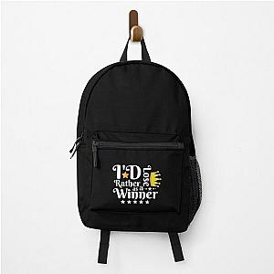 TommyInnit Backpacks - I'd Rather Lose as a Winner Than Win as a Loser - Quote Backpack RB2805