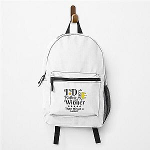 TommyInnit Backpacks - I'd Rather Lose as a Winner Than Win as a Loser - TommyInnit quote Backpack RB2805