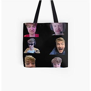 TommyInnit Bags - Tommyinnit Faces Dream Team All Over Print Tote Bag RB2805