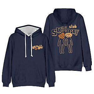 TommyInnit Hoodies - Tommyinnit Sunday Club Navy Pullover Hoodie