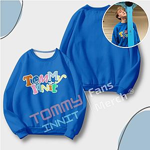 TommyInnit Sweatshirts - Tommyinnit Blue Merch Pullover Sweatshirt