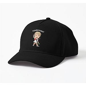 TommyInnit Cap - TommyInnit Cartoon Boy Black Cap