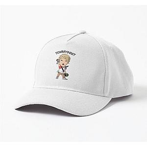 TommyInnit Cap - TommyInnit Cartoon Boy White Cap