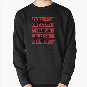 TommyInnit Sweatshirts - Just Created a Religion Feeling Blessed | Tommyinnit V3 Pullover Sweatshirt RB2805