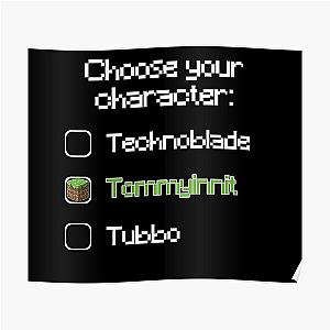 TommyInnit Posters - Choose your character - Tommyinnit Poster RB2805